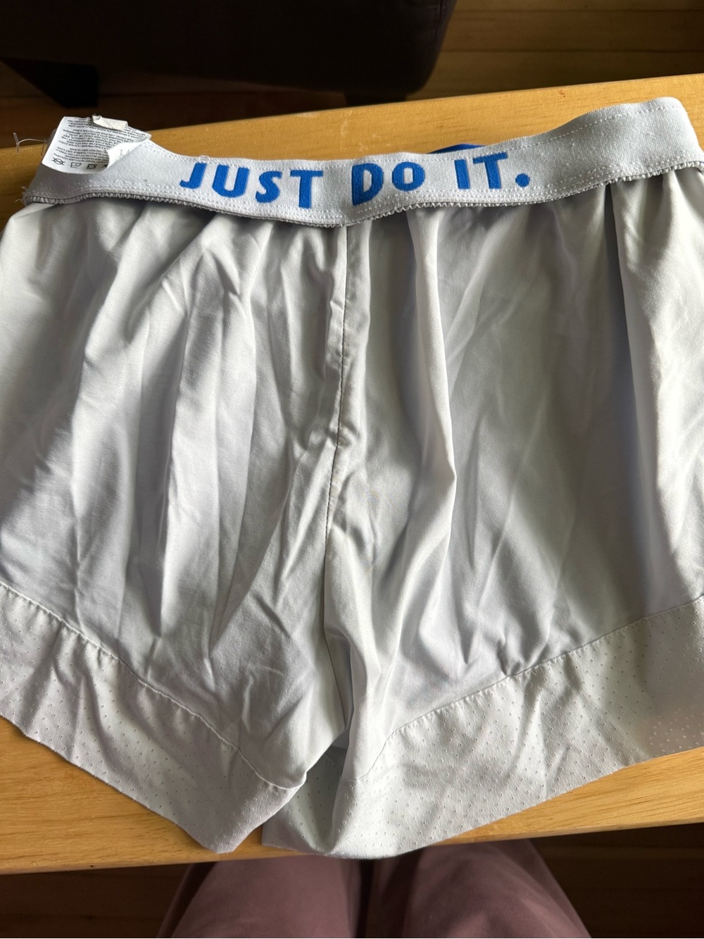Women’s Nike Dri-Fit Blue and grey colored athletic shorts size small - Picture 6 of 6